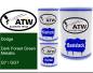 Preview: Dodge, Dark Forest Green Metallic, G7 / GG7: 500ml Lackdose + 500ml Klarlack + 250ml Härter - Set, von ATW Autoteile West.